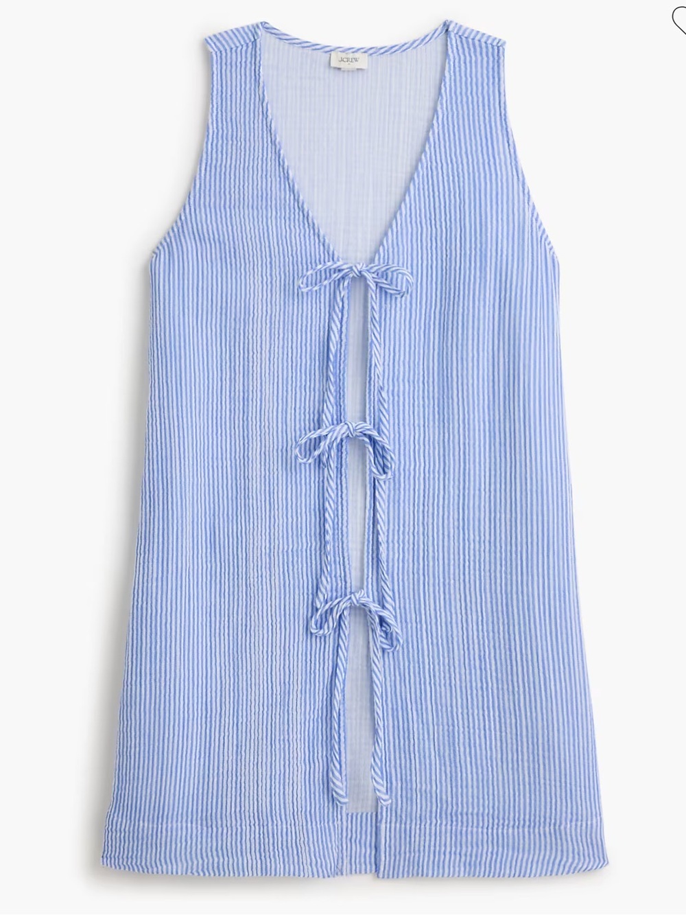 J crew Gauze tie cover-up